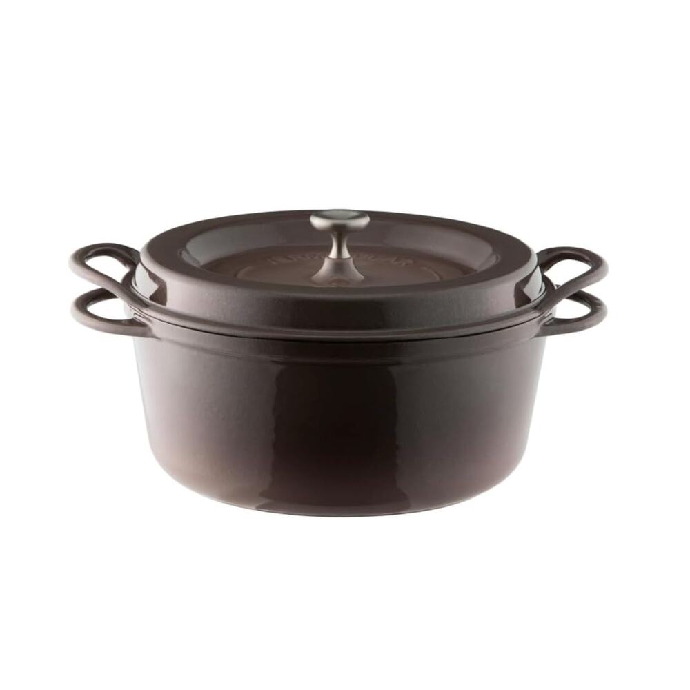 Vermicular Oven Pot Enameled Cast Iron 26cm (5.3 Qt) Pearl Brown Dutch Oven NEW